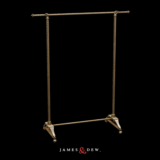 James&Dew .. Neon Threads - Handi Clothes Rack - Antique Gold