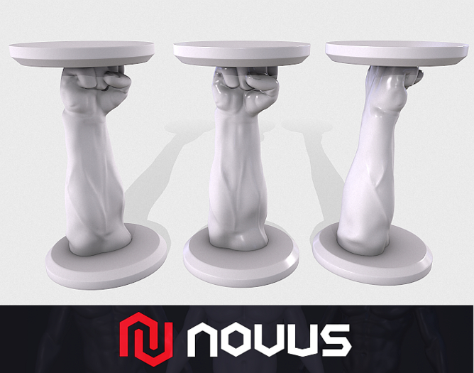 Clenched Fist Pedestal - Display {Mesh}