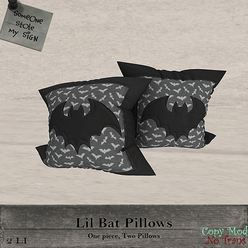SSMS - Lil Bat Pillows *add*