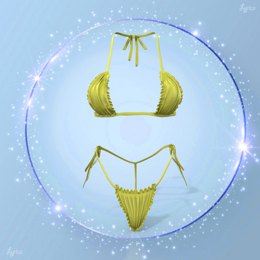 WAIFUS Boom Bikini Yellow