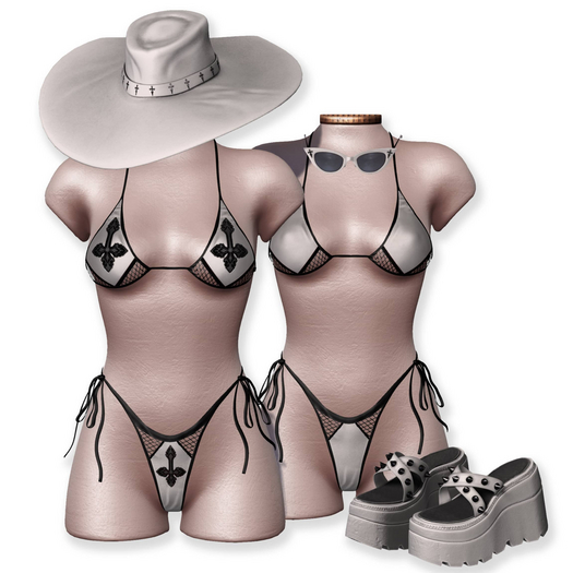 .{PSYCHO:Byts}. Cordelia Summer - White Set