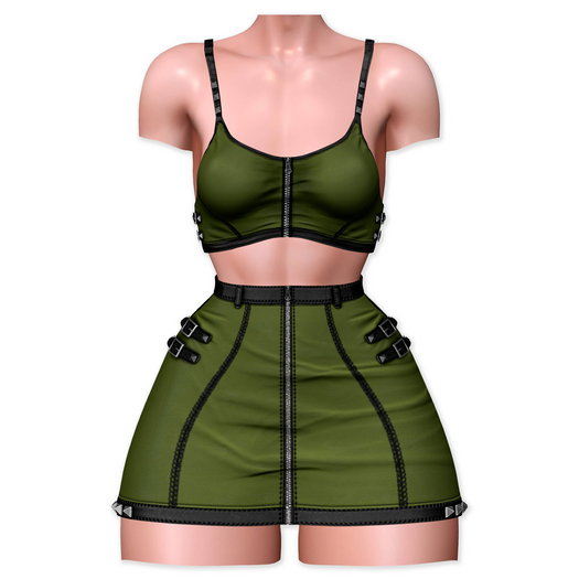 .{PSYCHO:Byts}. Viktoria Outfit // Green