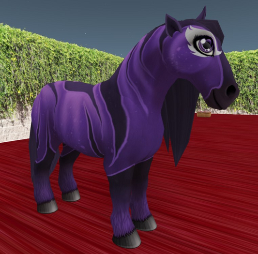 Amaretto Ponie Pals : Flutterby Periwinkle Skin & Eyes F