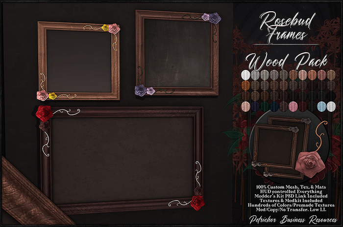 :[P]:- Rose Frames  - Wood [Unpacker]