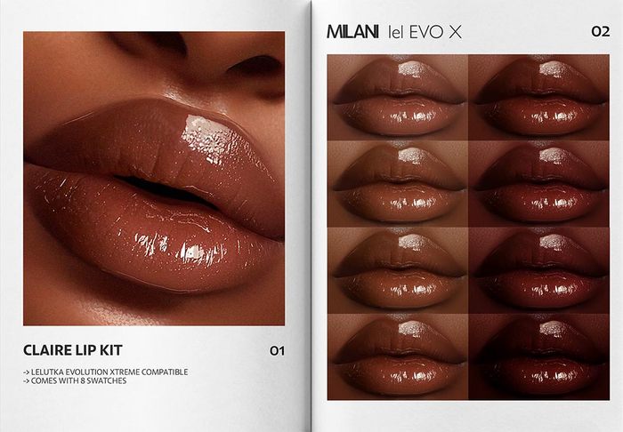 MILANI - "CLAIRE" LIP KIT / DEMO