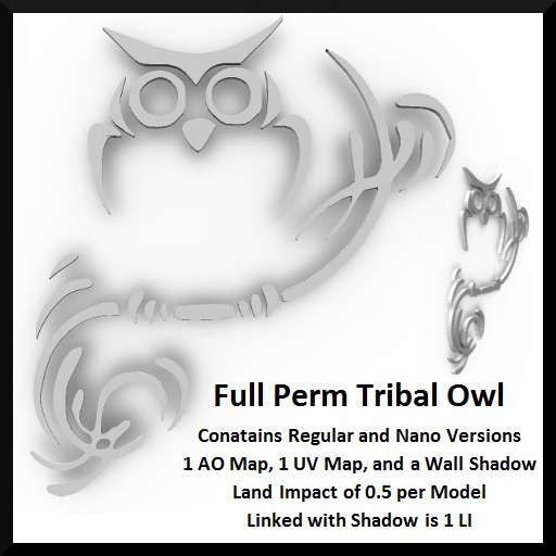 Full Perm Tribal Owl Set
