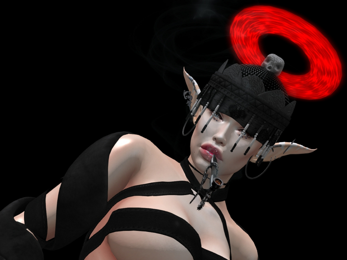 HALO // Transparent Neon Glow Moving Texture !!! Red