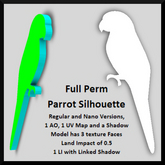 Full Perm Parrot Silhouette