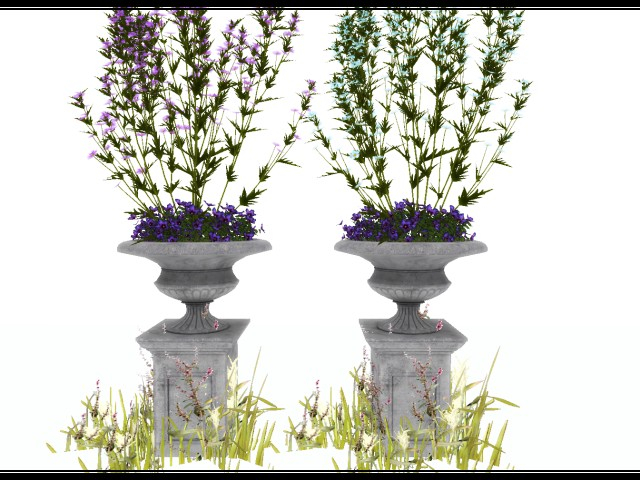 [AE] Home & Garden - Cement Flower Urn Set CD