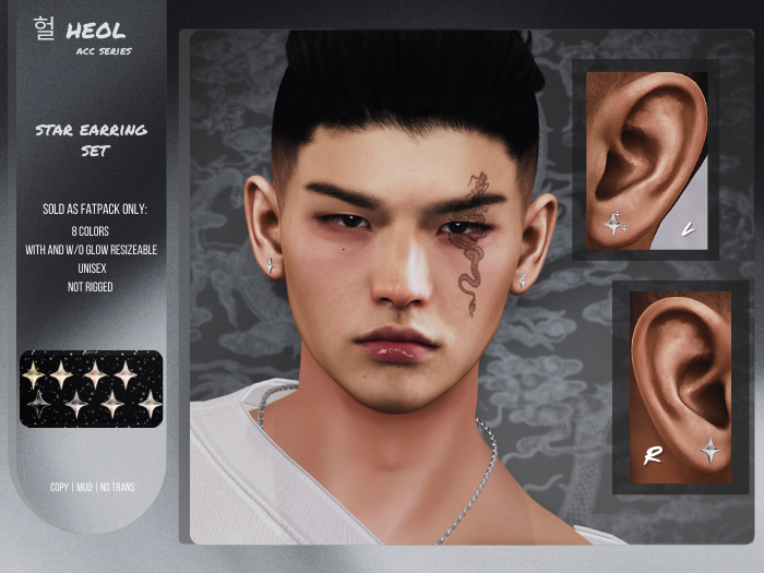 .HEOL Star Earrings Fatpack