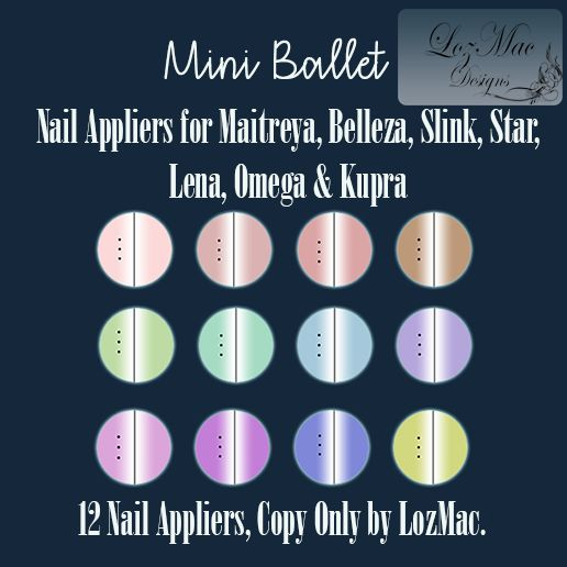Mini Ballet Fatpack Nail Polish Appliers