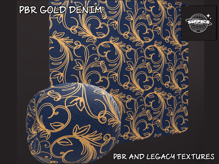 SS - PBR Gold Laced Denim