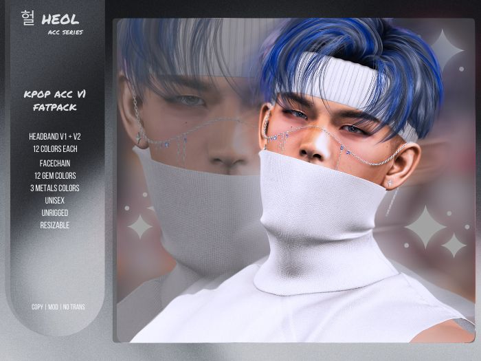 .HEOL Headband and Face Chain Fatpack