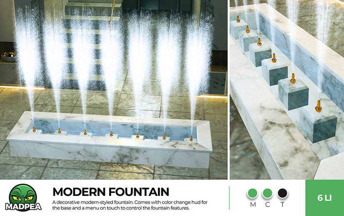 MadPea Modern Fountain