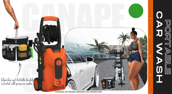[Canape] Portable Car Wash - GREEN