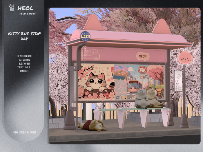 .HEOL Kitty Bus Stop Day
