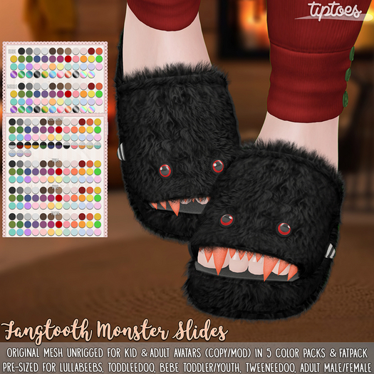. tiptoes - Fangtooth Monster Slides - FP