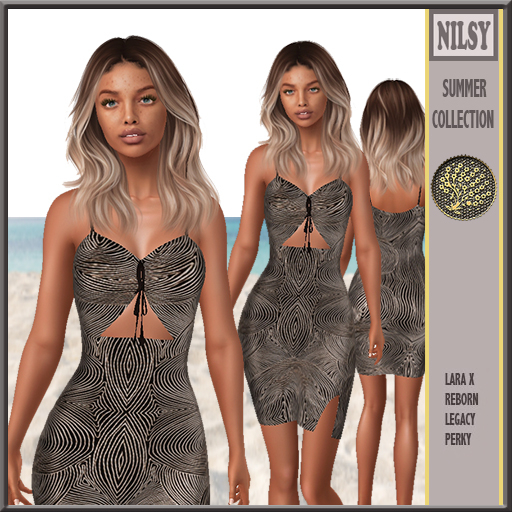 FRONT TIED PRINTED DRESS