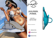 [simpleCUTE] Dolphin Purse -Ocean  //ADD ME//
