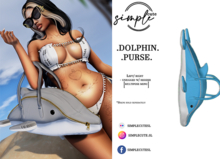 [simpleCUTE] Dolphin Purse -Sky  //ADD ME//