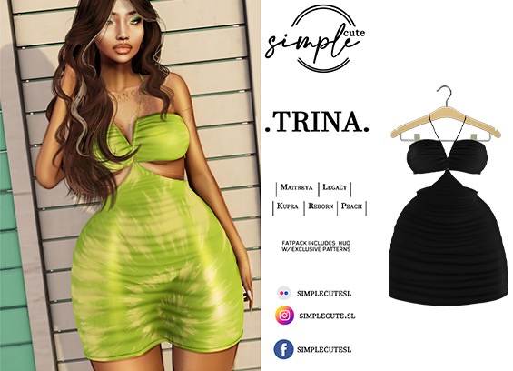 [simpleCUTE] Trina -Black  //ADD ME//