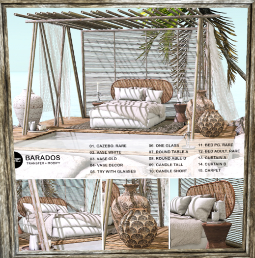 CONCEPT} *11. BARADOS. BED. PG. RARE