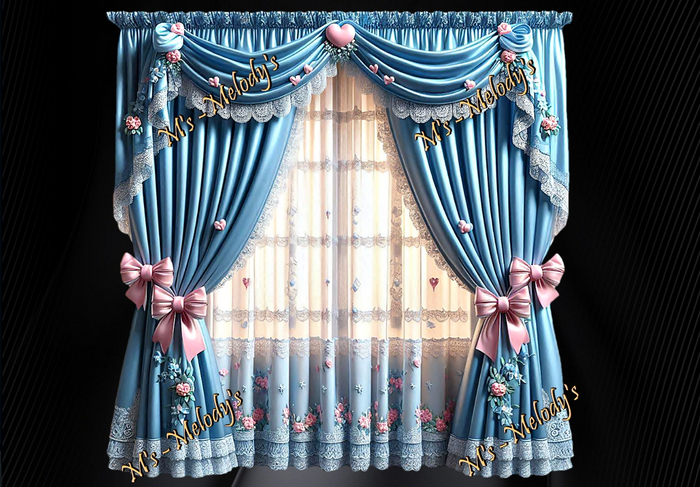 M's - Curtain - "Heavenly Azurite"