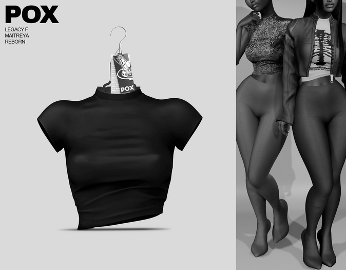 POX - Denma.Silk-Shirt in Black