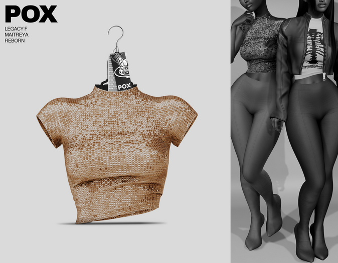 POX - Denma.Silk-Shirt in Beige