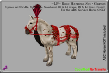 ~LP~ Rose Harness Set (ABC Noriker) BOXED  Garnet