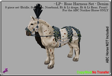 ~LP~ Rose Harness Set (ABC Noriker) BOXED  Denim