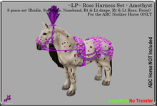 ~LP~ Rose Harness Set (ABC Noriker) BOXED  Amethyst