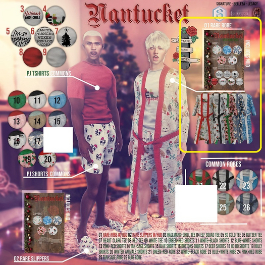 01. G+R - Nantucket - Robe w/Hud RARE