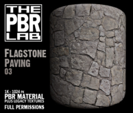 The PBR Lab - Flagstone Paving 03 - PBR Material & 3D Textures
