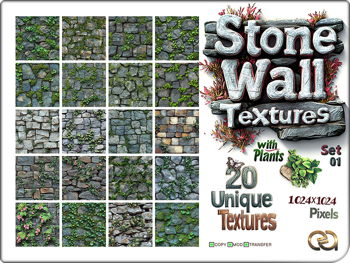 EA Design ♦ Stone Wall Textures - Set 01