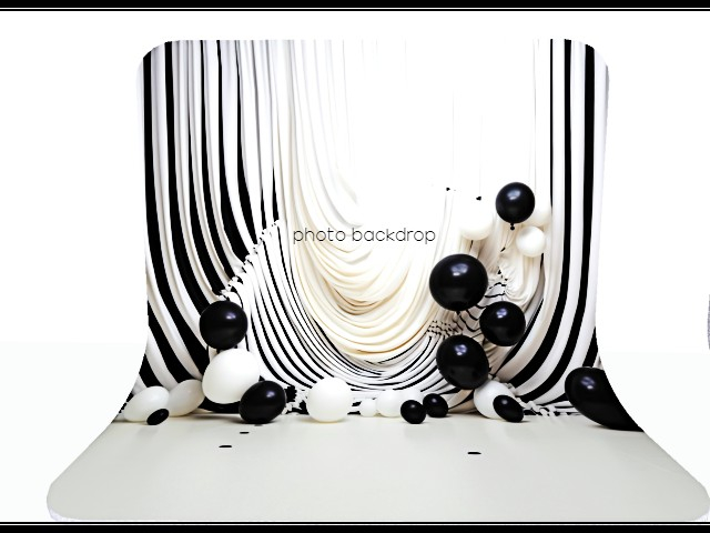 [AE] Photo Backdrop - Contemporary Black & White 1