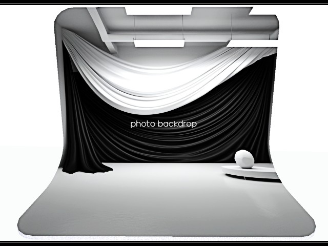 [AE] Photo Backdrop - Contemporary Black & White 2