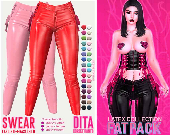 Latex Pants - Dita Corset 