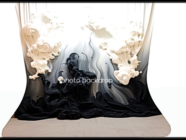 [AE] Photo Backdrop - Contemporary Black & White 7