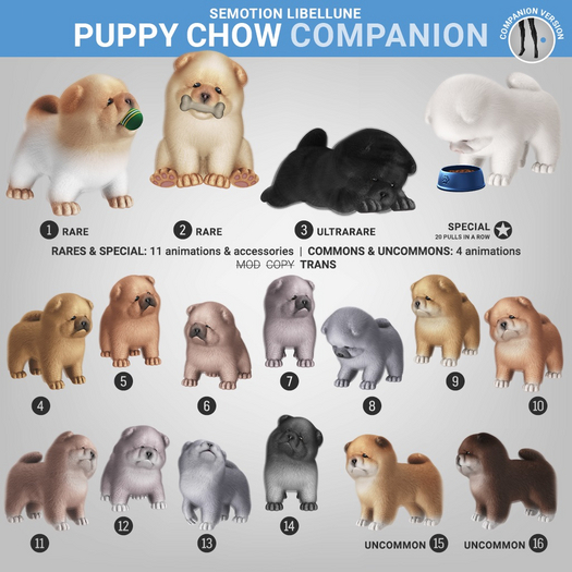 SEmotion Libellune Puppy Chow Companion RARE 01