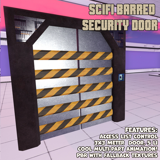 SciFi Barred Security Door