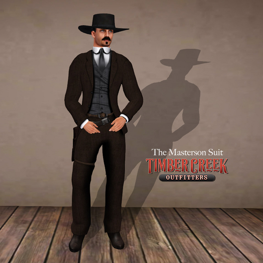 [Timber Creek] The Masterson Suit-Brown & Gray-Boxed