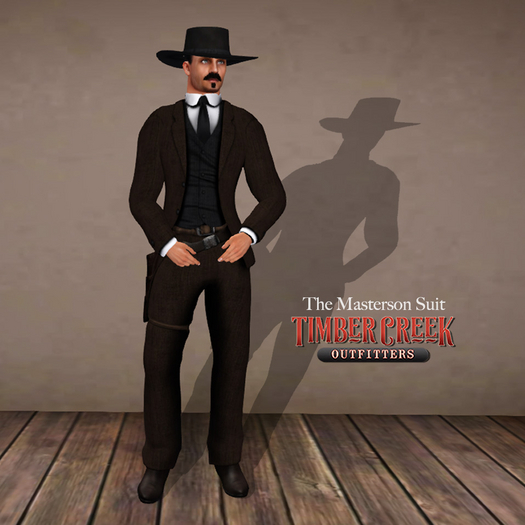 [Timber Creek] The Masterson Suit-Brown & Black-Boxed