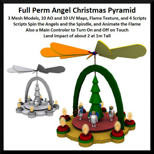 Full Perm Angel Christmas Pyramid