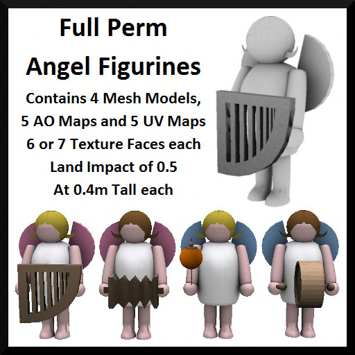 Full Perm Angel Figurines