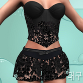 Maitreya Petite Outfit Black Lace