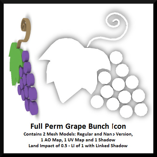 Full Perm Grape Bunch Icon