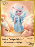 Dinkie * winged dress with wings sky