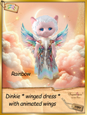 Dinkie * winged dress with wings rainbow