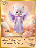 Dinkie * winged dress with wings lilac